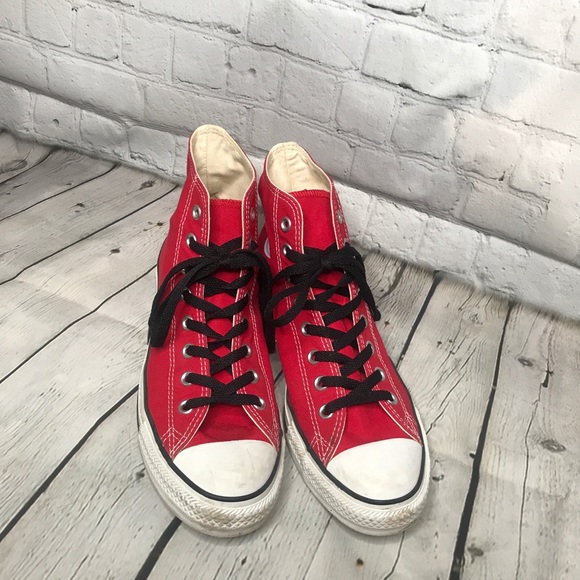 converse red hightops